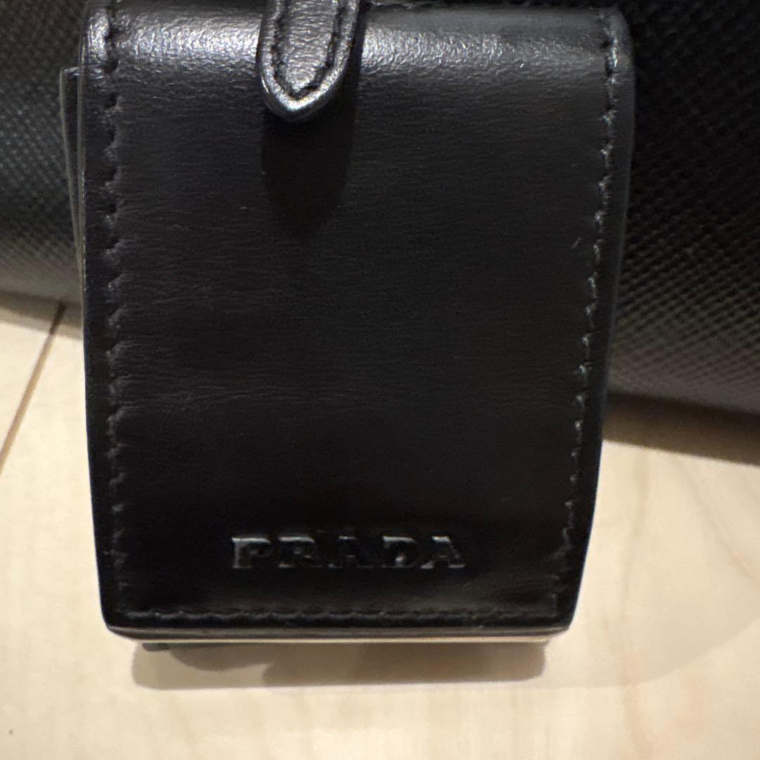 PRADA プラダハンドバッグ サフィアーノ 2WAY モノクローム ブラック PRADA プラダハンドバッグ サフィアーノ 2WAY モノクローム ブラック