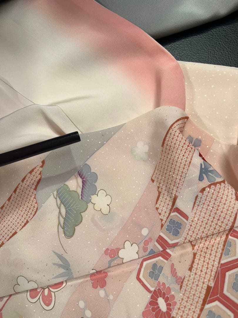 上質訪問着 落款 千總 ガーベラ様 上質訪問着 落款 千總 ガーベラ様