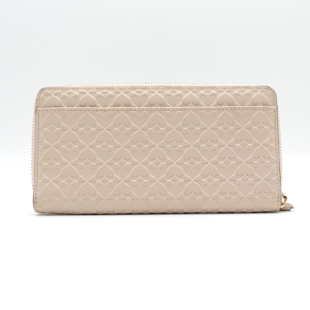 未使用 kate spade ケイトスペード ラウンドファスナー 長財布 レザー