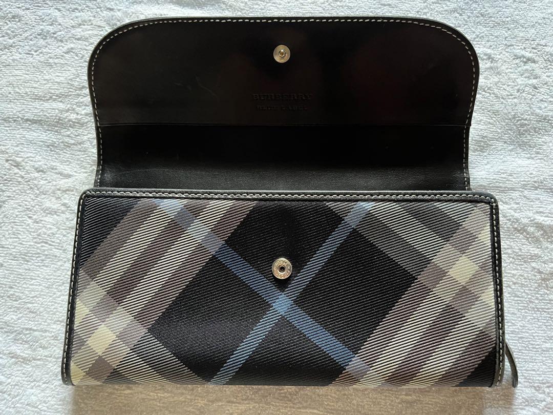 BURBERRY 長財布　ノバチェック　バ-バリ一