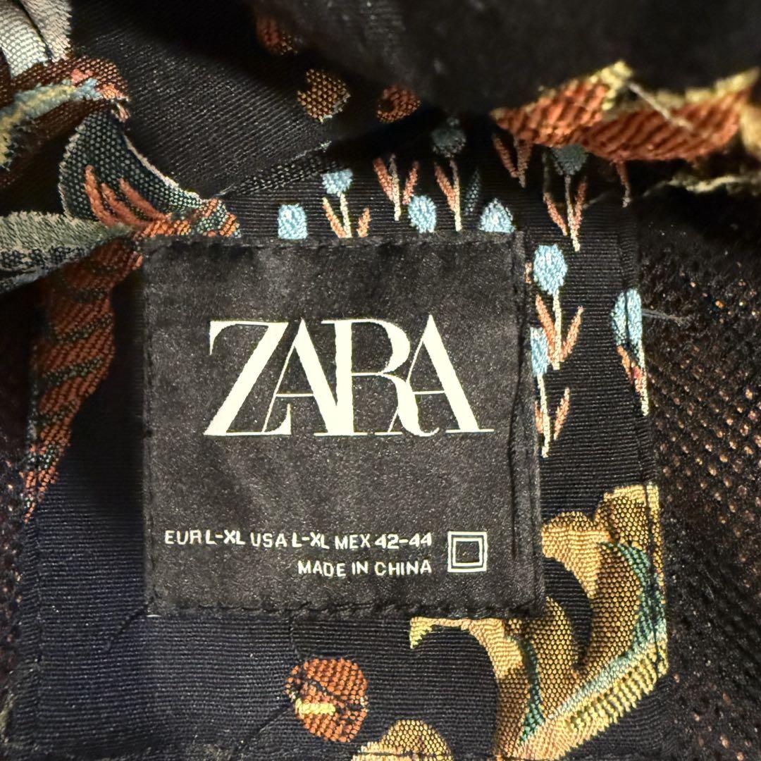 廃盤希少【ZARA】花柄 プルオーバーパーカー - メルカリ