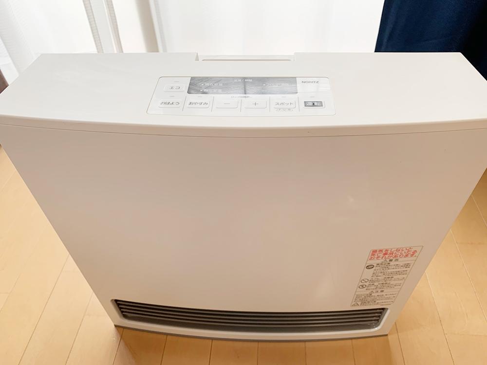美品 ノーリツガスファンヒーターGFH-4006S-W5都市ガス用（ホース付き）