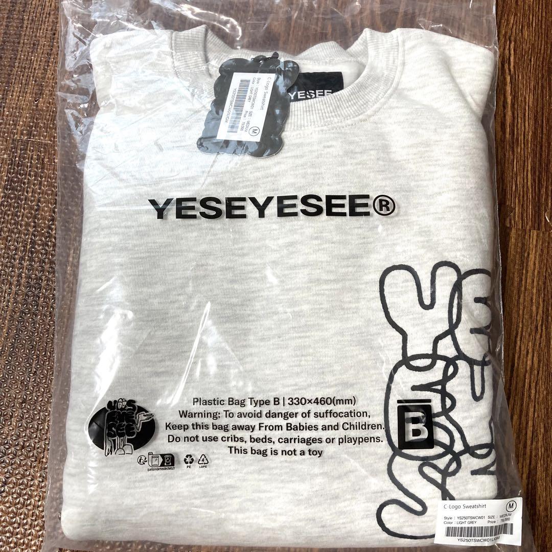 新品未着用　YESEYESEE ライトグレー　Mサイズ　寺西拓人着用　スウェット