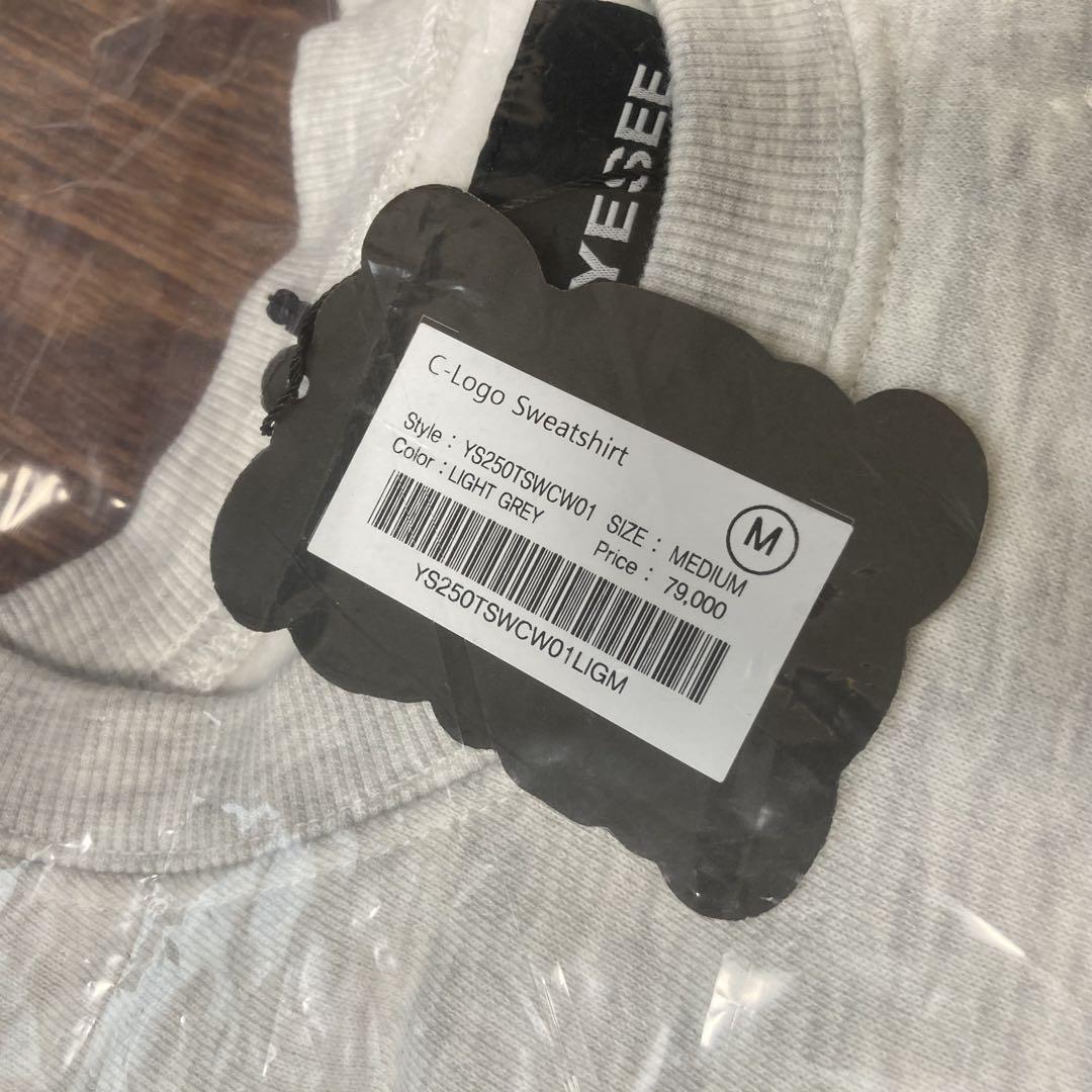 新品未着用　YESEYESEE ライトグレー　Mサイズ　寺西拓人着用　スウェット