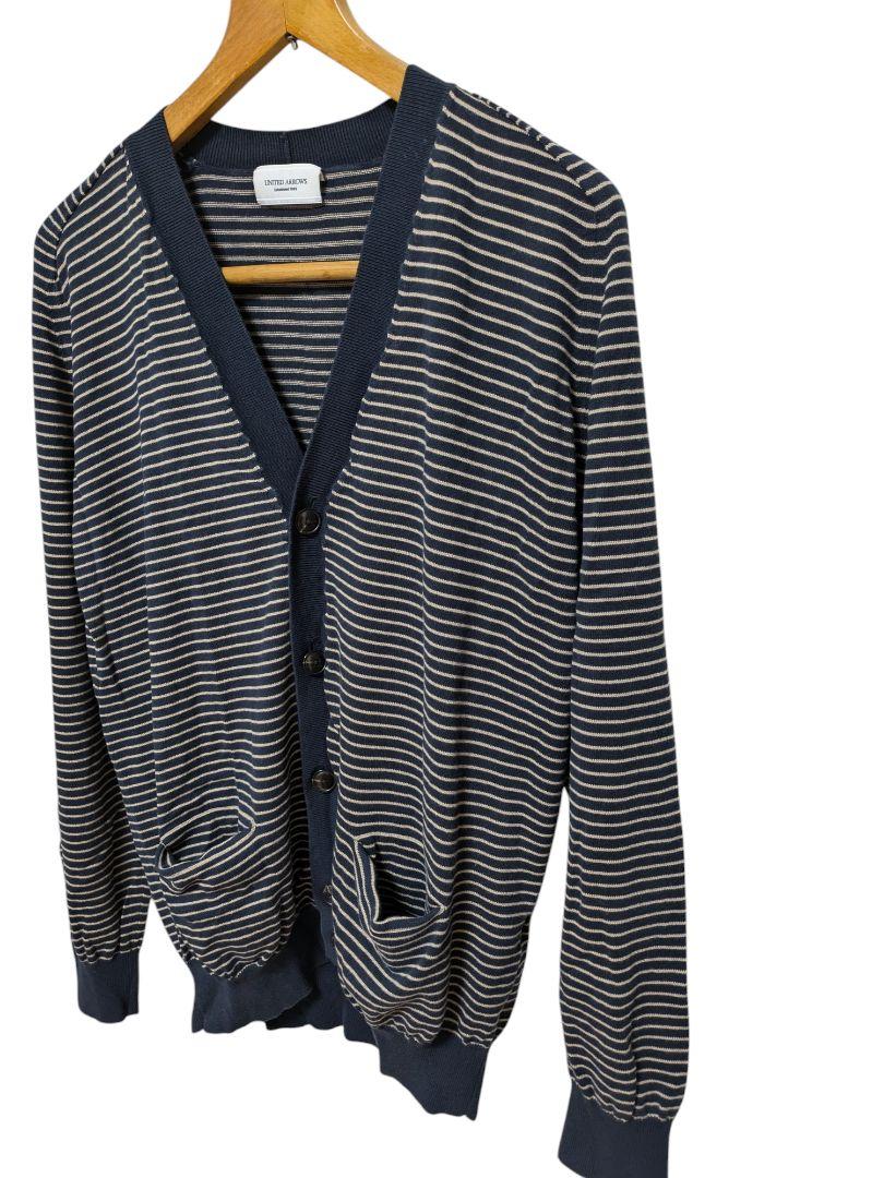 UNITED ARROWS ストライプ カーディガン