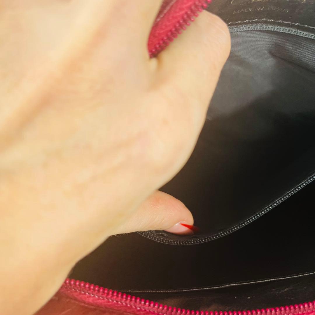 CHLOE クロエ　バーガンディ レザー ショルダーバッグ　ヴィンテージ