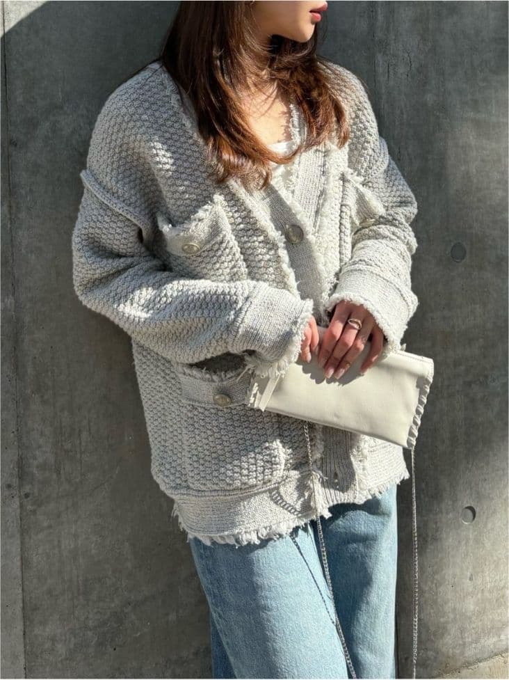 ウィムガゼット TWEEDYニットジャケット2