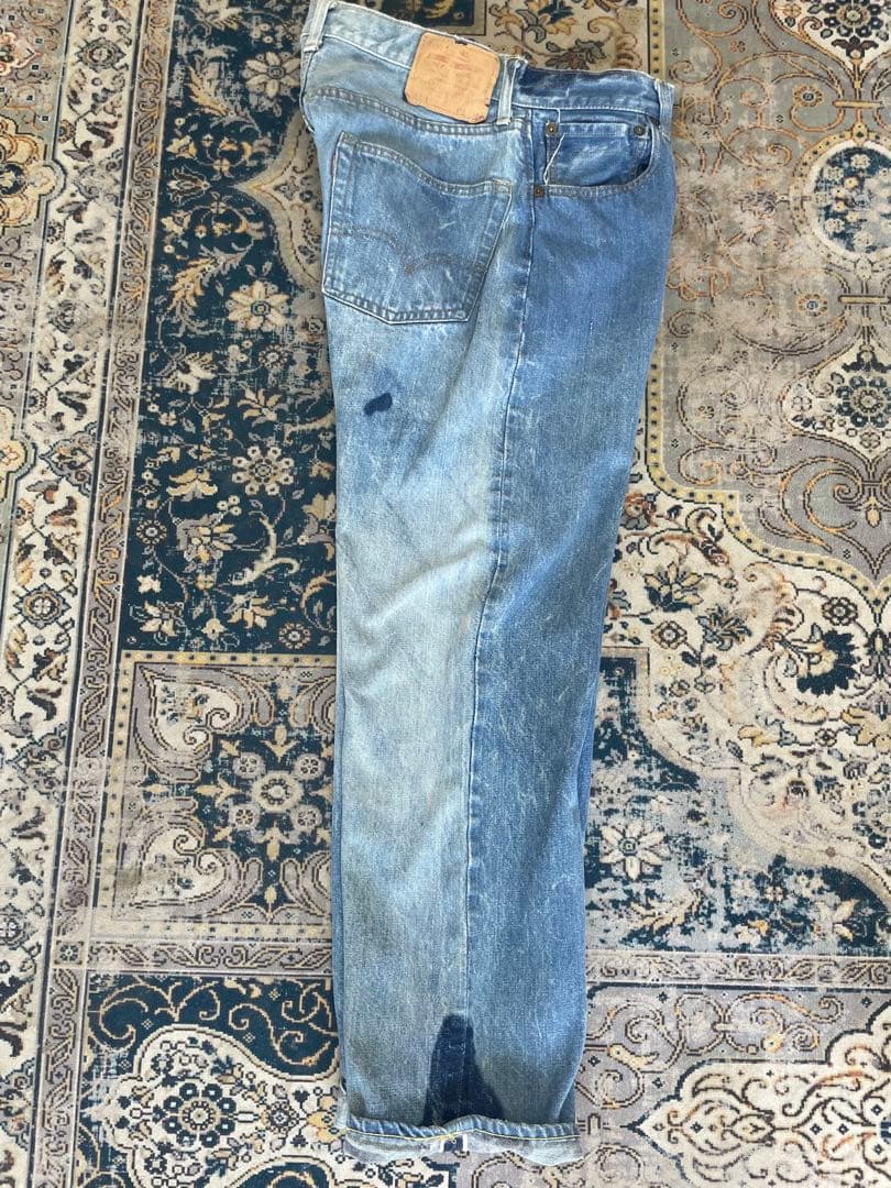 60's vintage Levi's 501 BIGE Aタイプ　リペア無し