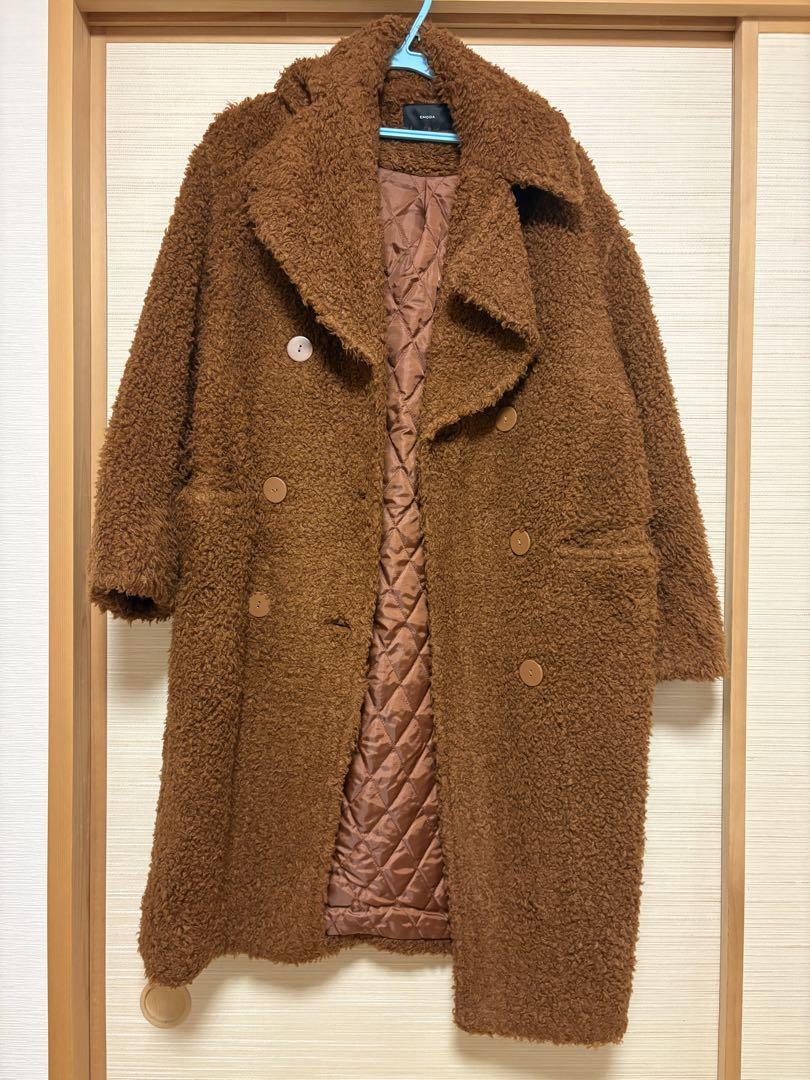 EMODA ボア コート ブラウン