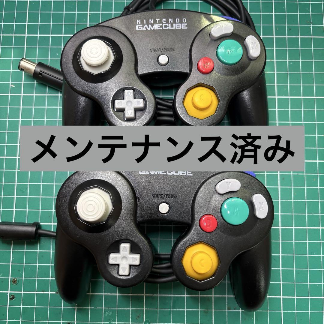 ゲームキューブ　コントローラー　ブラック　初期2個