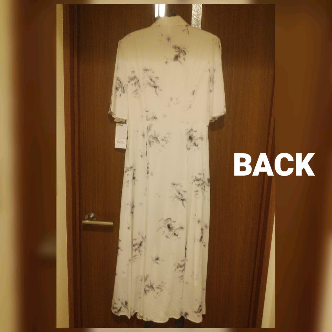 SNIDELスリットスリーブフレアワンピース（FLOWER）♡新品♡