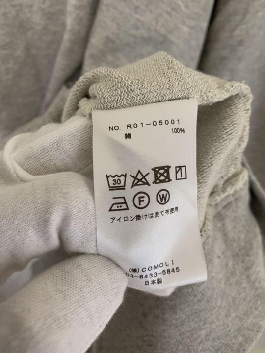 超歓迎国産 comoli インレイ起毛長袖クルー グレー 0xcnZ-m38495950627 新作入荷定番