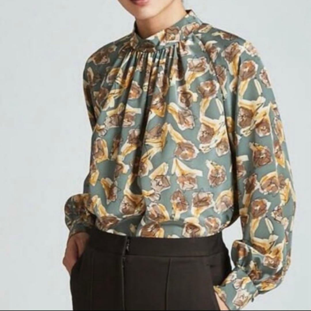 手洗い可能♡ トゥモローランド デンスフラワープリント ネック