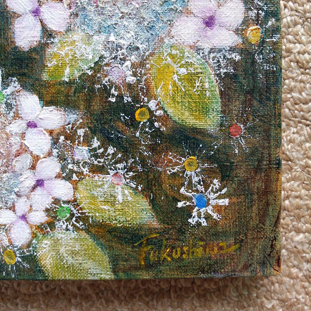油絵 「紫陽花の輝き」F3号 （匿名配送） - メルカリ