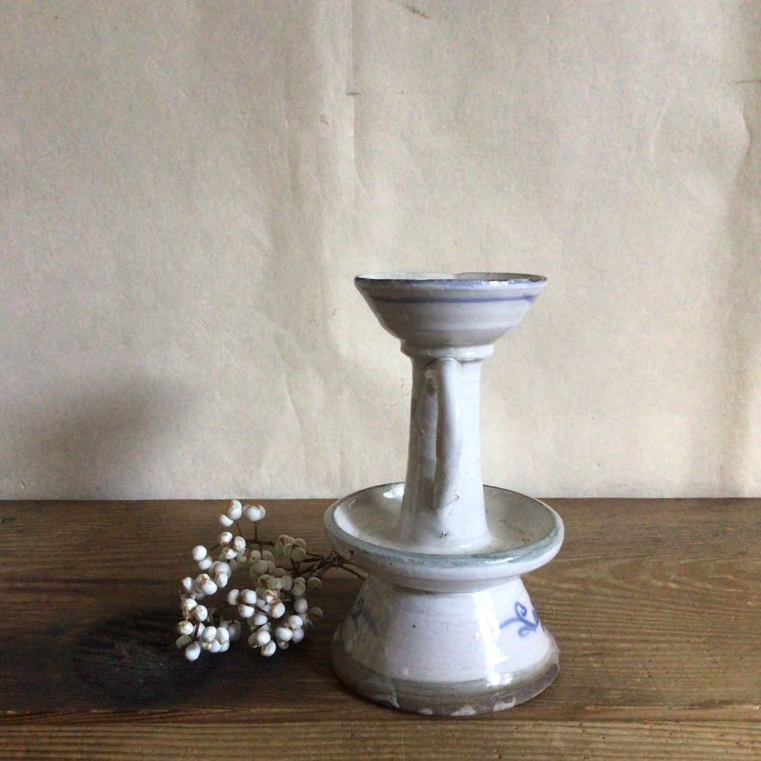 龍のロウソク立て 古美術