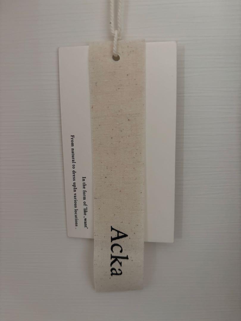 Acka. エーシーケーエー　オーガンジー　フリルドレス