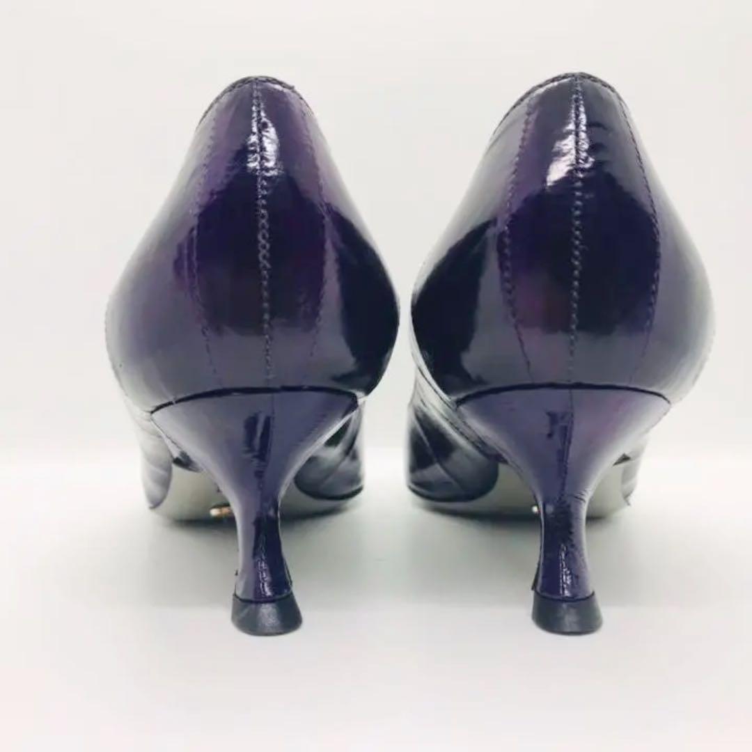 本物保証新品 希少 極美品 セルジオロッシ 22〜22.5cm パンプス パープル tPxHe-m38505161069 最安値高品質