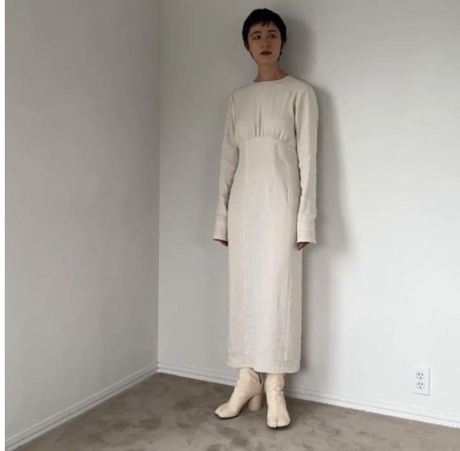 Size38Todayful ワンピース　Backopen Linen Dress