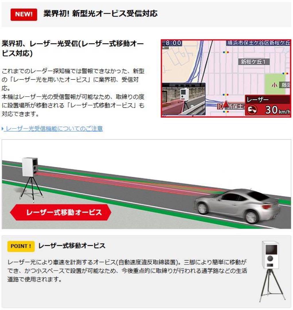 ユピテルGPSアンテナ内蔵レーザー＆レーダー探知機A350α＋オマケ(LS10)