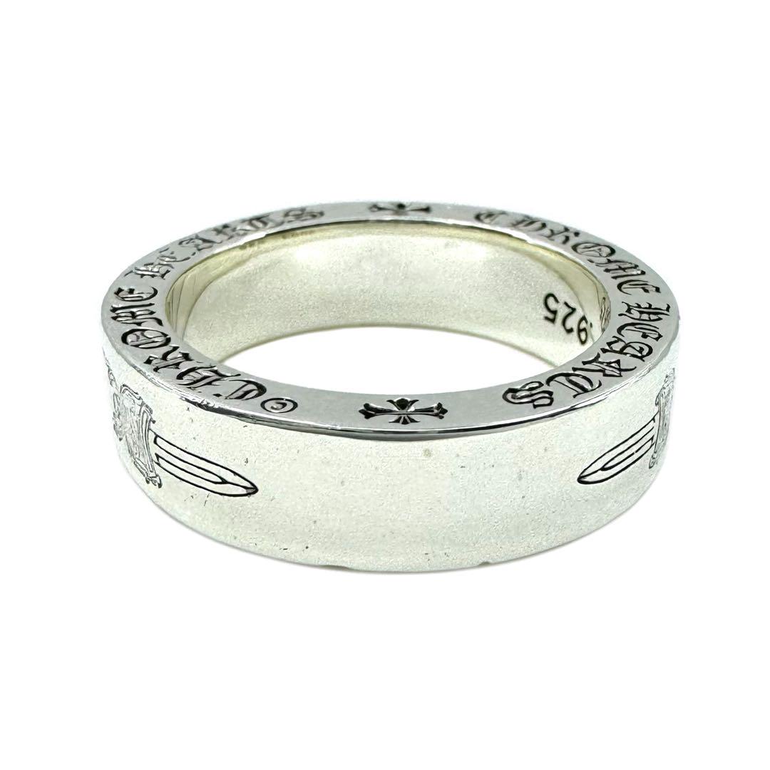★美品★ CHROME HEARTS 6mm スペーサー ダガー リング 20号