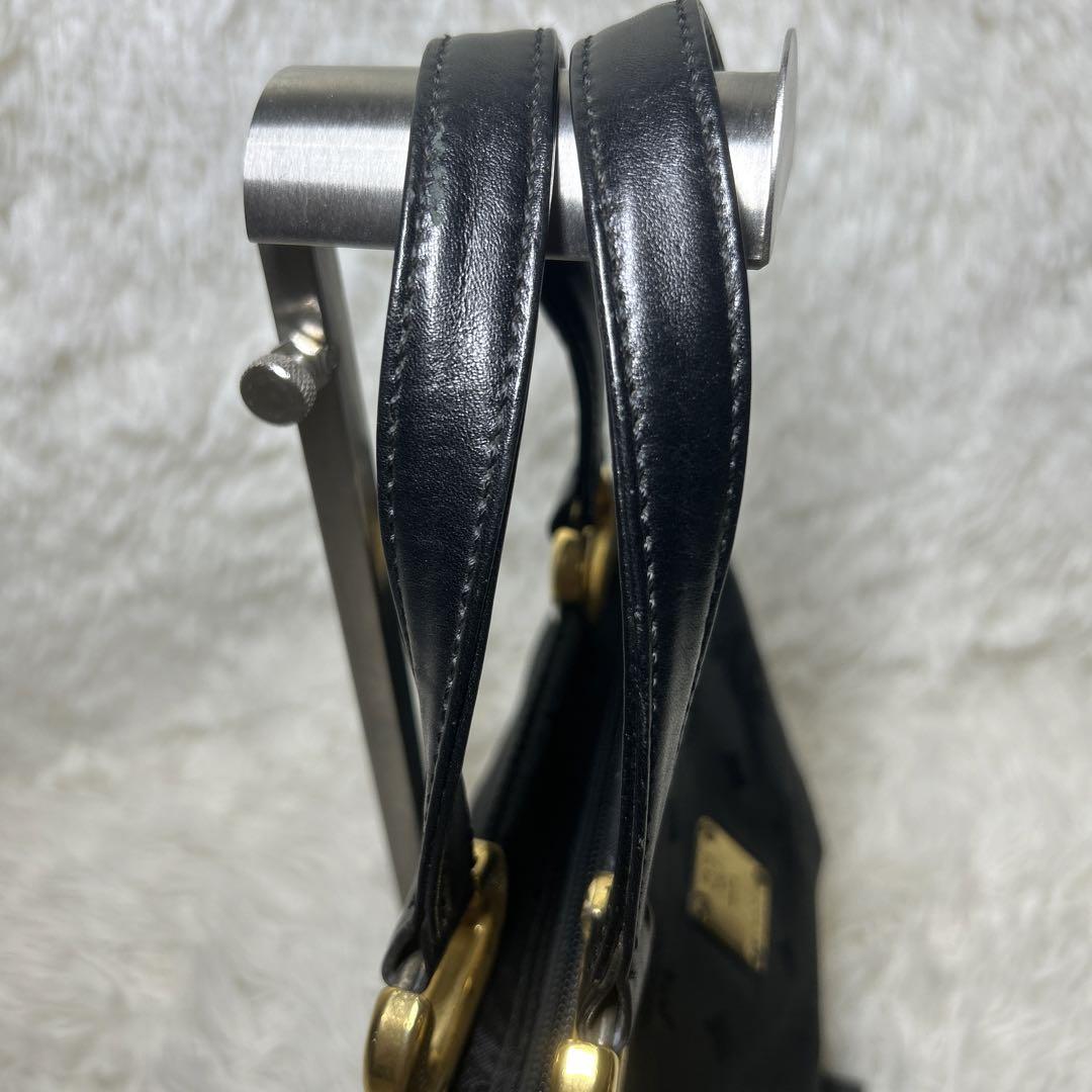 廃盤ドイツ製 美品 VINTAGE 旧MCM ミニハンドバッグ ナイロン×レザー