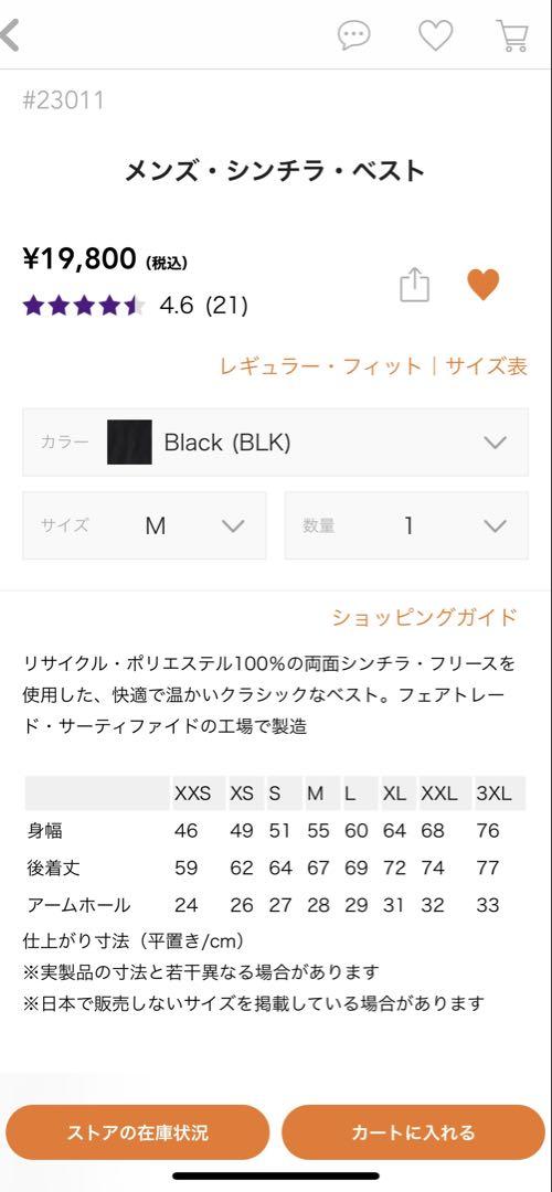 Patagonia Synchilla M 黒 ベスト