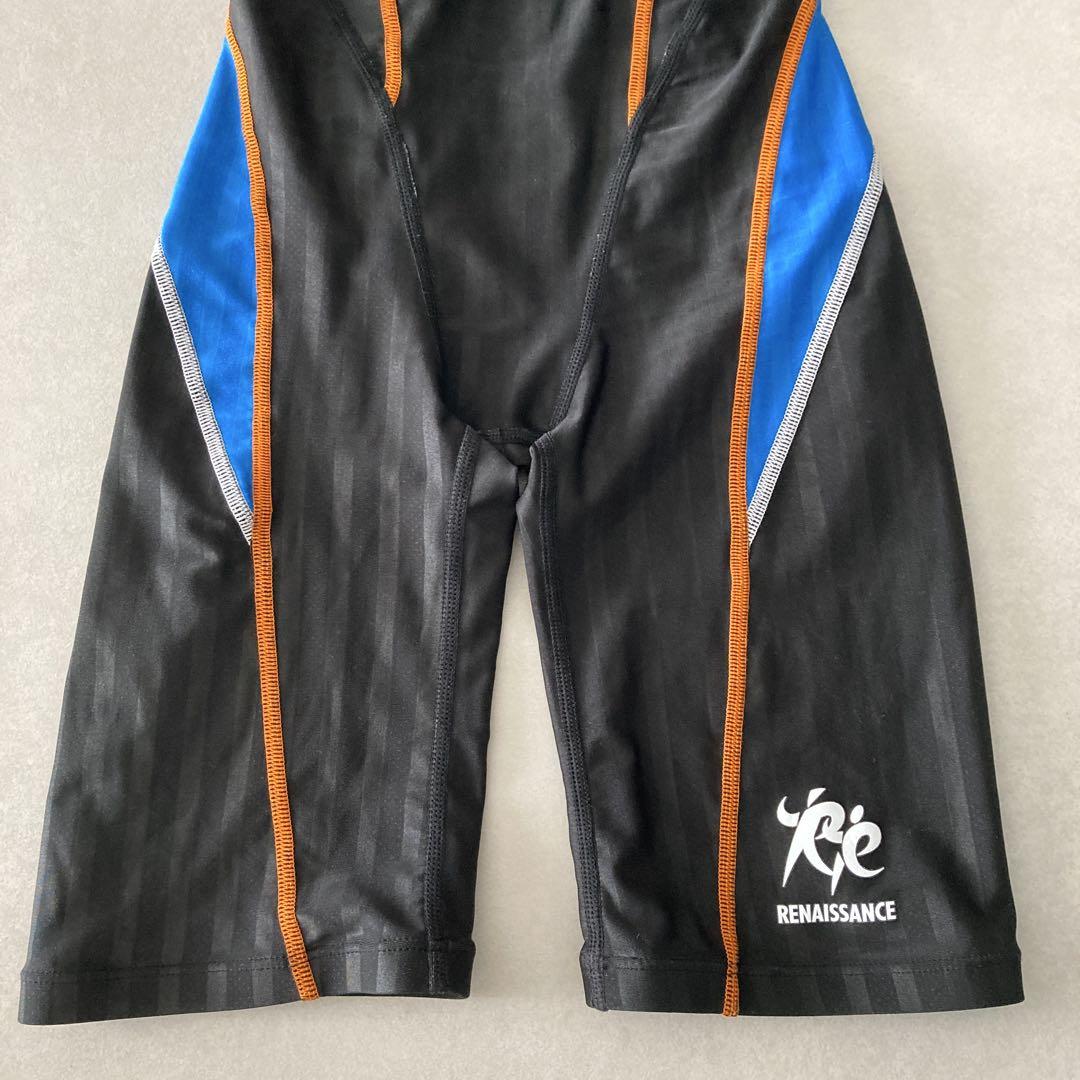 【Mizuno】ルネサンス 競泳水着 黒 スタースイマー L キャップ付
