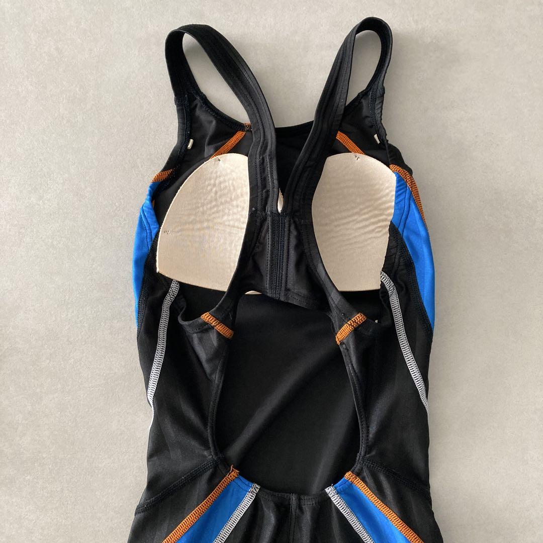 【Mizuno】ルネサンス 競泳水着 黒 スタースイマー L キャップ付