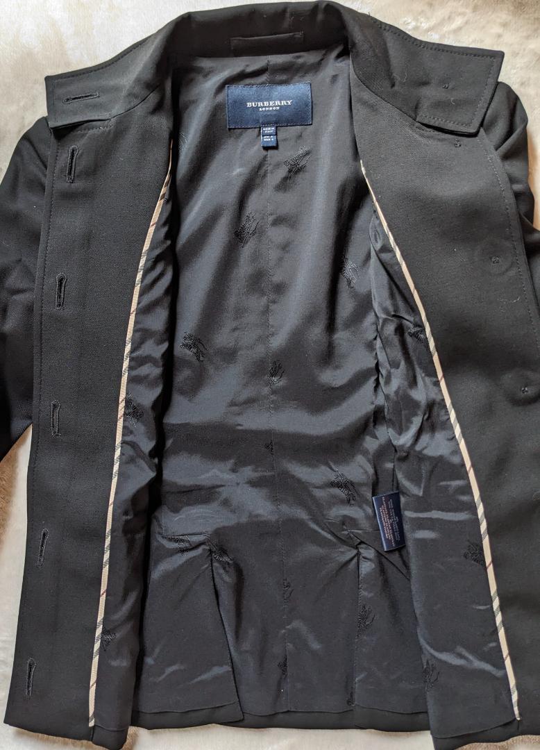 美品　BURBERRY London バーバリーロンドン ブラックパンツスーツ