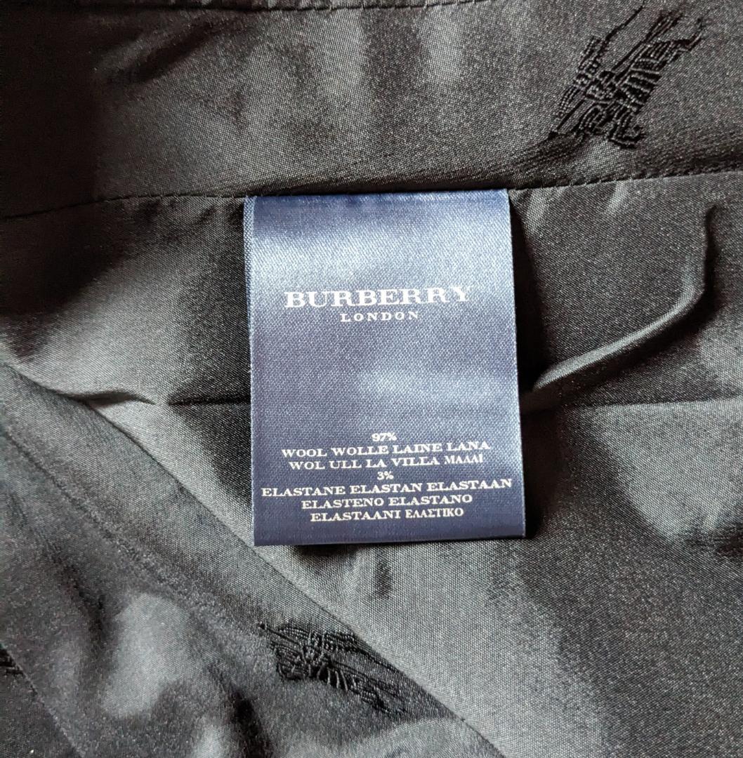 美品　BURBERRY London バーバリーロンドン ブラックパンツスーツ