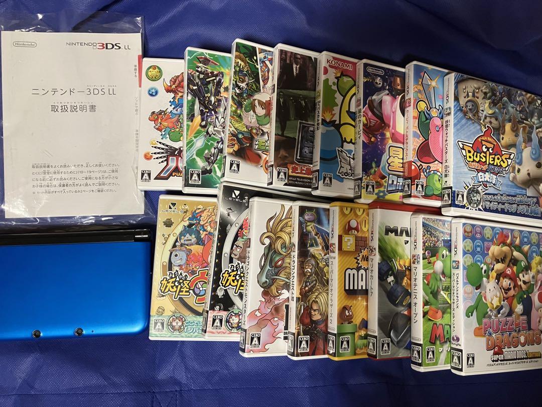 Nintendo 3DS LL 本体 ソフト16個 まとめ売り