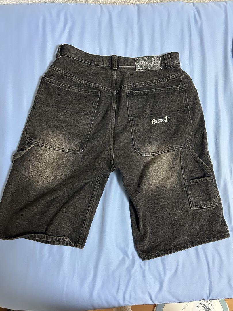【即完売品】bless u ブレスユー デニムカーゴハーフパンツ