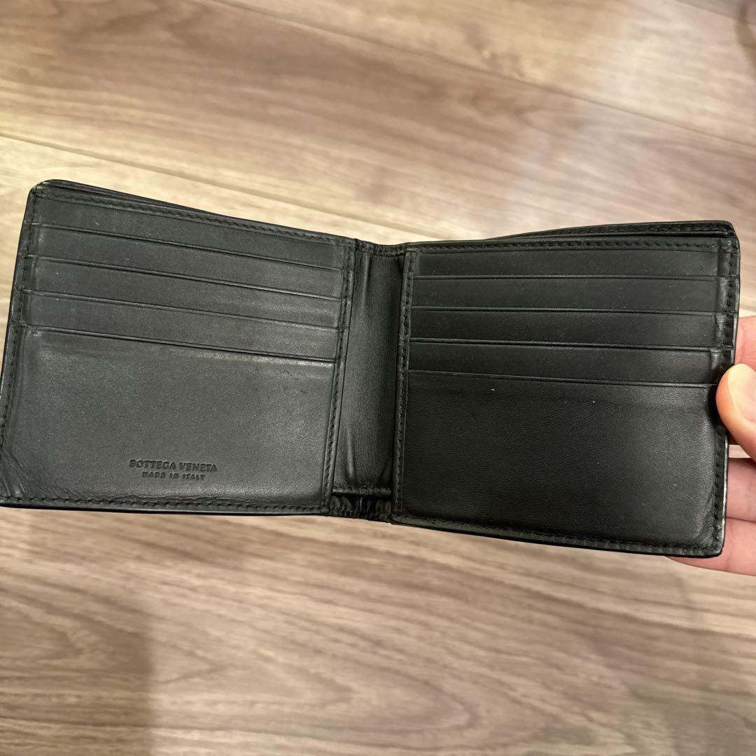 BOTTEGA VENETA ボッテガヴェネタ　二つ折り財布 ブラック