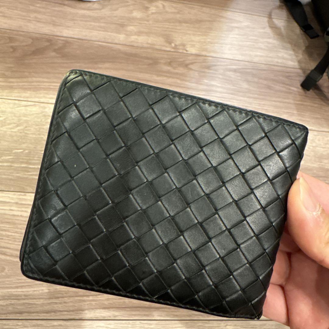 BOTTEGA VENETA ボッテガヴェネタ　二つ折り財布 ブラック
