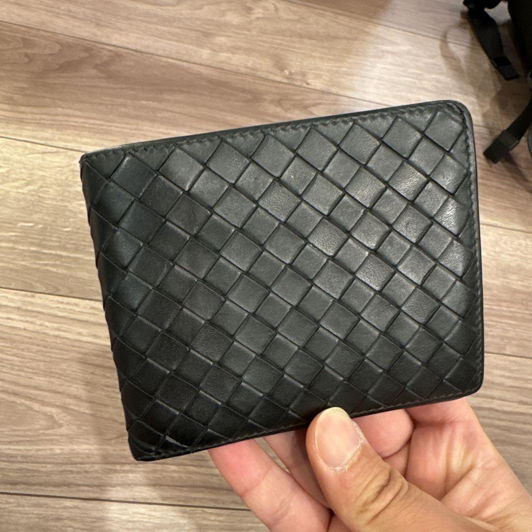 BOTTEGA VENETA ボッテガヴェネタ　二つ折り財布 ブラック