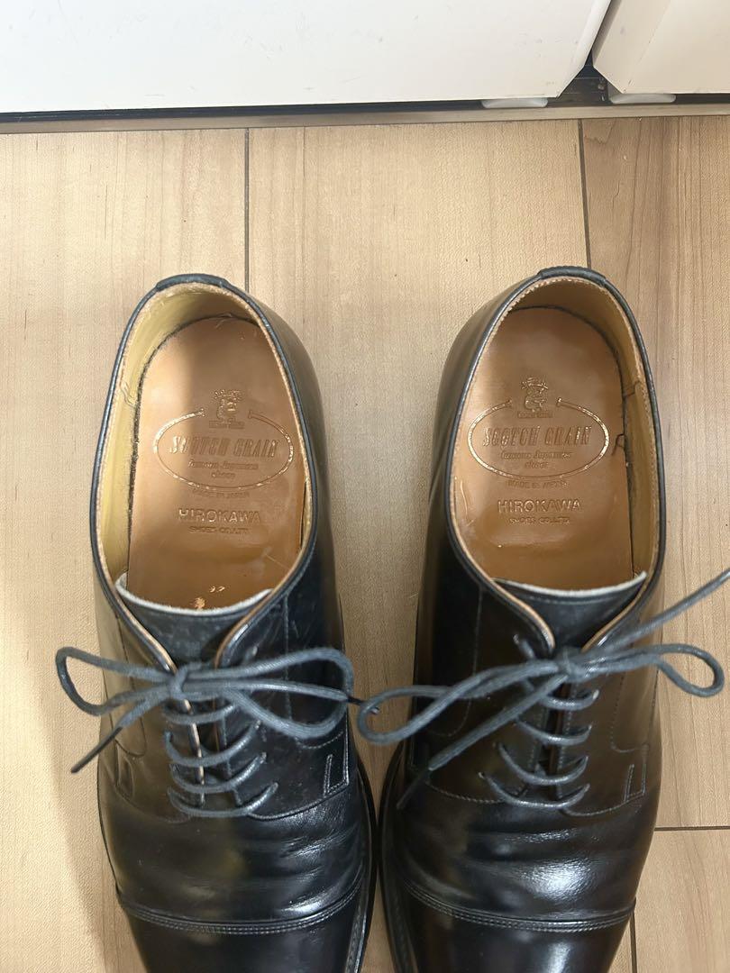 【美品】SCOTCHGRAIN スコッチグレイン ストレートチップ 25.5