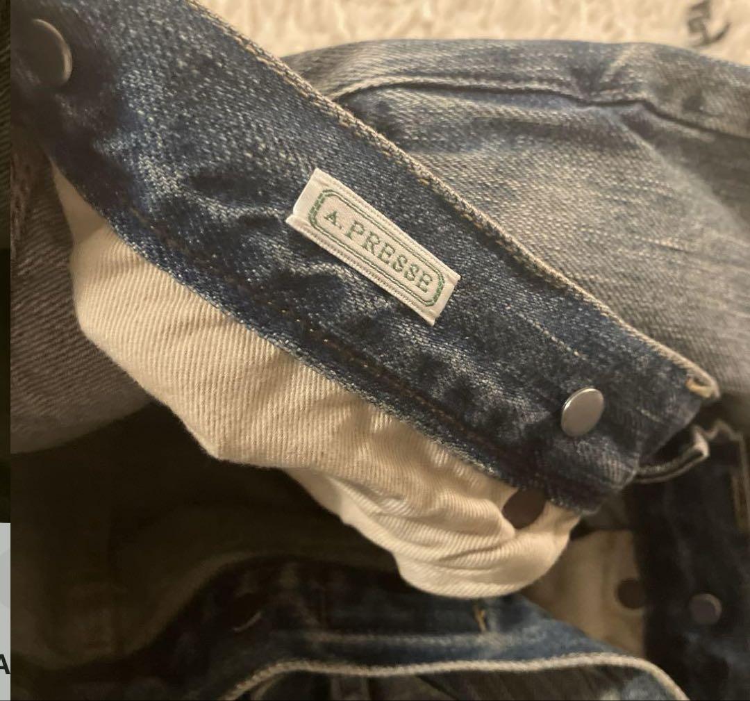 パンツ A.PRESSE No.22 Washed Wide Denim Pants34