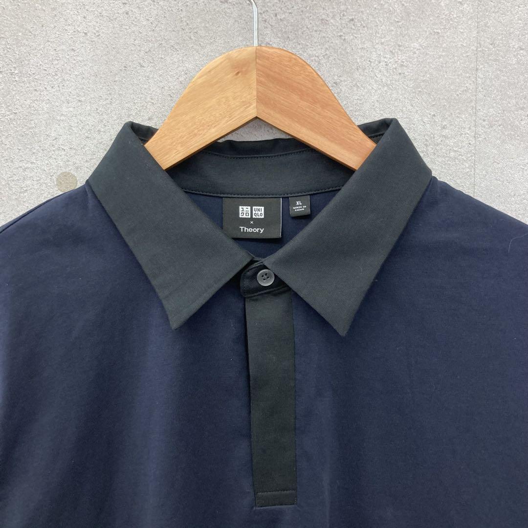 タグ付 新品未使用 UNIQLO ユニクロ Theory ポロシャツ XL 紺