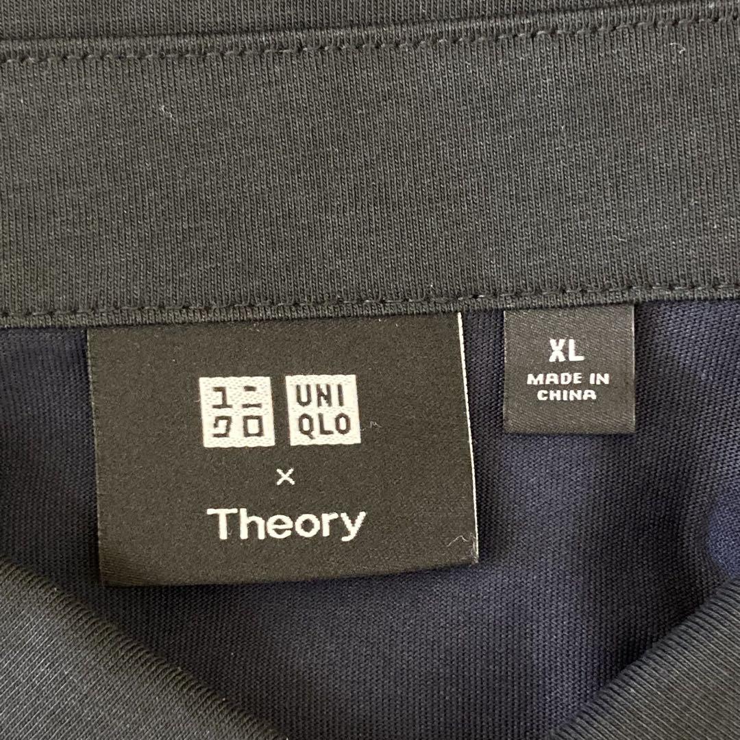 タグ付 新品未使用 UNIQLO ユニクロ Theory ポロシャツ XL 紺