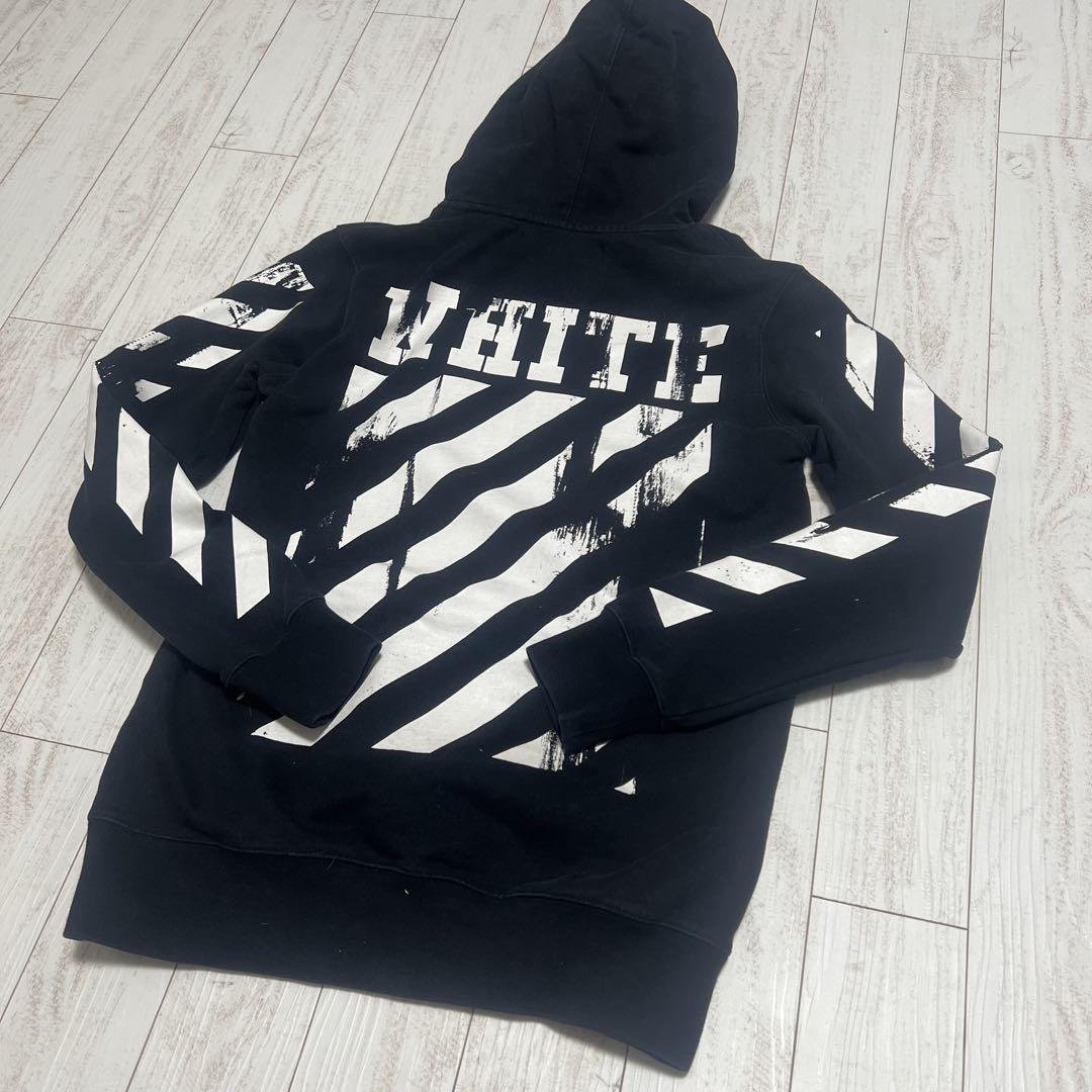 OFF WHITE オフホワイトMサイズ ブラック黒　パーカー