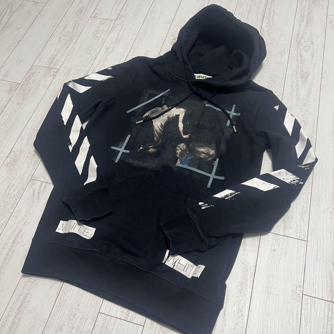OFF WHITE オフホワイトMサイズ ブラック黒　パーカー