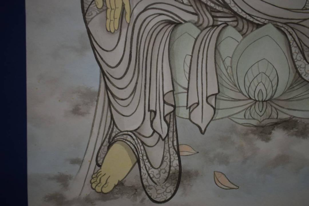 不詳/無落款/観音図/布袋屋掛軸HI-998