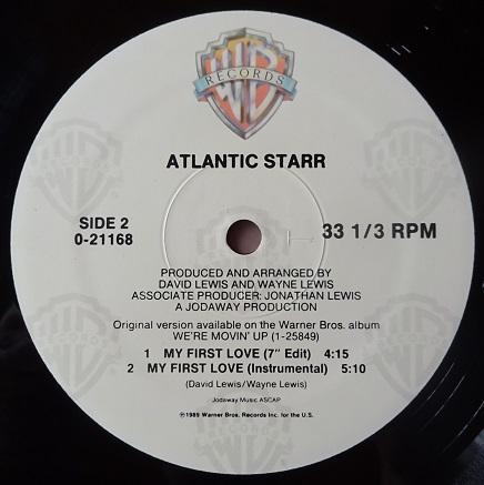洋楽 ATLANTIC STARR/MY FIRST LOVE 12\"