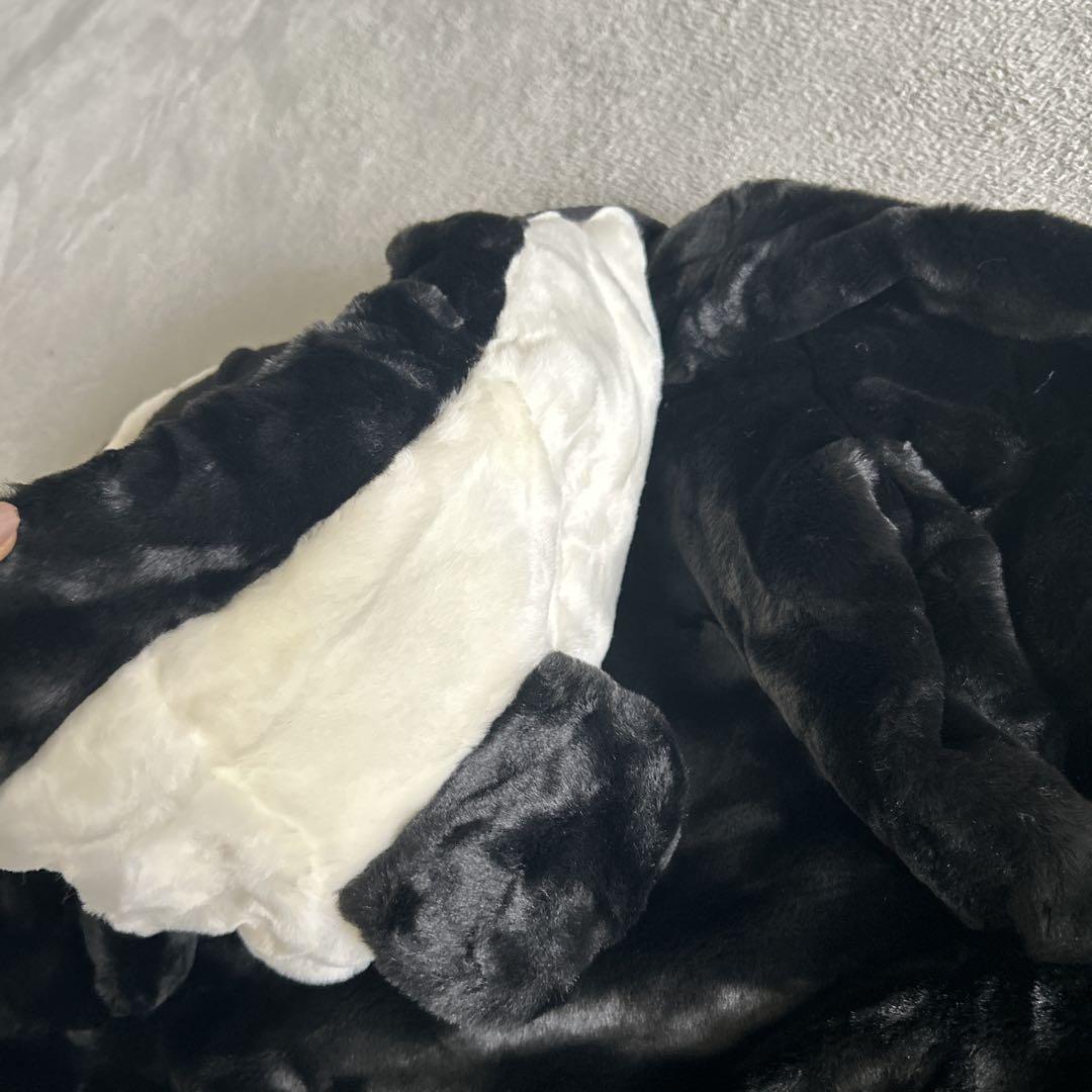 新品タグ付】HIPANDA パンダなりきりふわふわファーブルゾン M レア