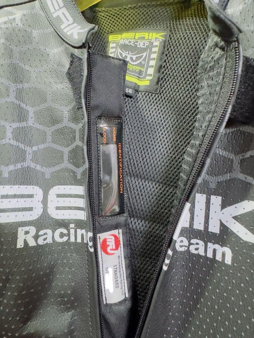 BERIK Racing Team レザー ツナギ サイズ56 未使用　訳あり