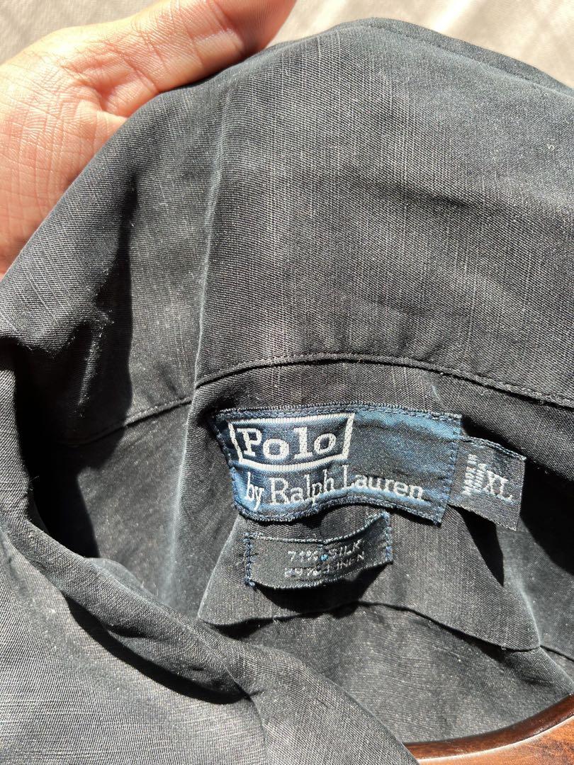 90s POLO RALPH LAUREN ポロラルフローレン CALDWELL オープンカラー シルクシャツ 半袖【XL】 | BACK IN  THE DAYZ.