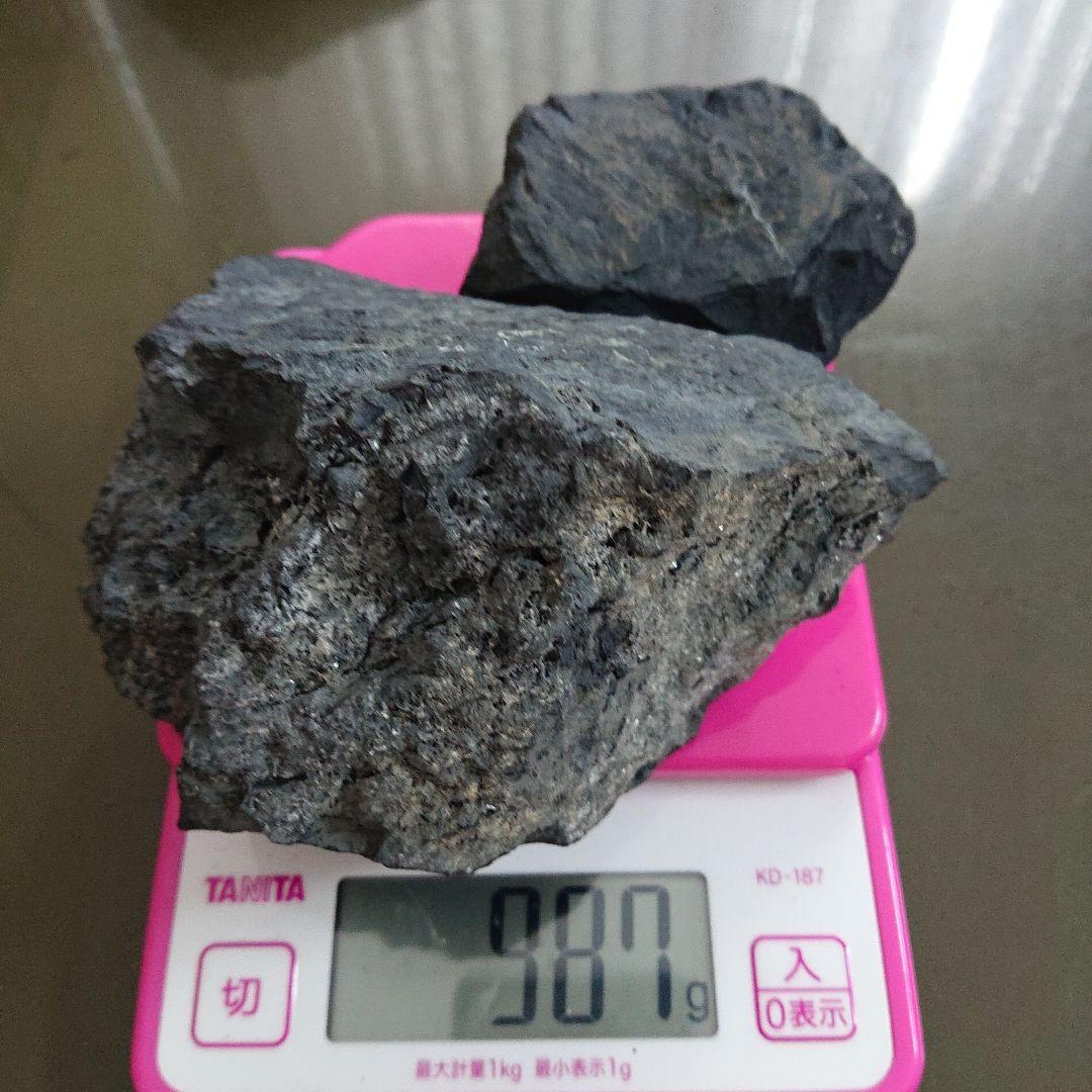 大量 約11キロブラックシリカ 原石 北海道 上ノ国マイナスイオン