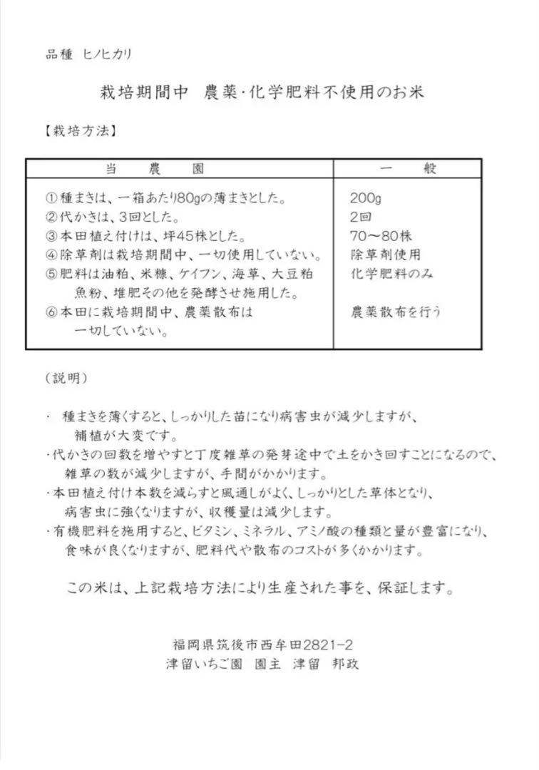 お米ヒノヒカリ 農薬栽培期間中不使用令和6年産 白米 9kg 福岡県筑後市