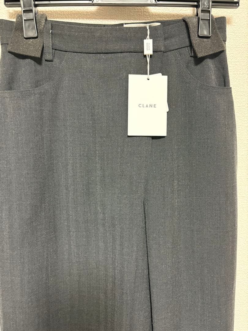 田中みな実×CLANE TUCK HERRINGBONE SLACKS 田中みな実×CLANE TUCK HERRINGBONE SLACKS