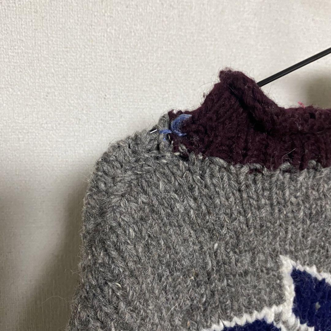 80's Ecuador Knit エクアドルニット 太陽神 幾何学 80´s Ecuador Knit エクアドルニット 太陽神 幾何学 メンズ